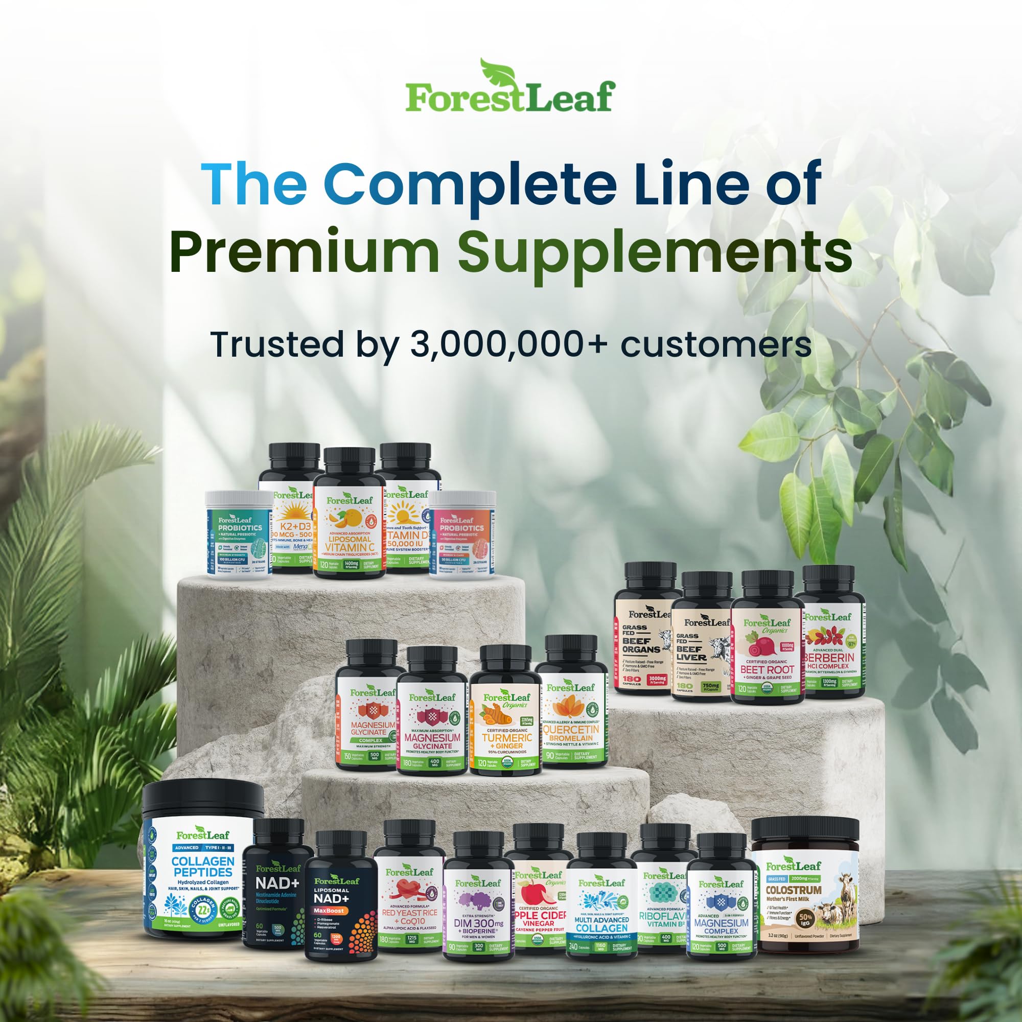 ForestLeaf Hyaluronic Acid Supplements | 100mg High Bioavailable Dietary Hyaluronic Acid Powder Capsules + 50mg VIT C | Supports Skin Hydration, Joint Lubrication, Anti-Aging, Hair & Nails | 120 Caps — Amazon image 7