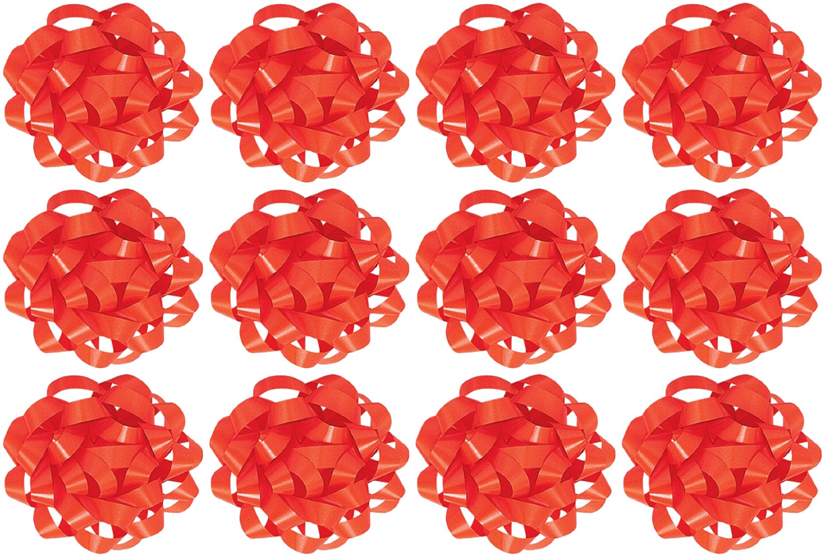 The Gift Wrap Company Decorative Matte Bows, Orange