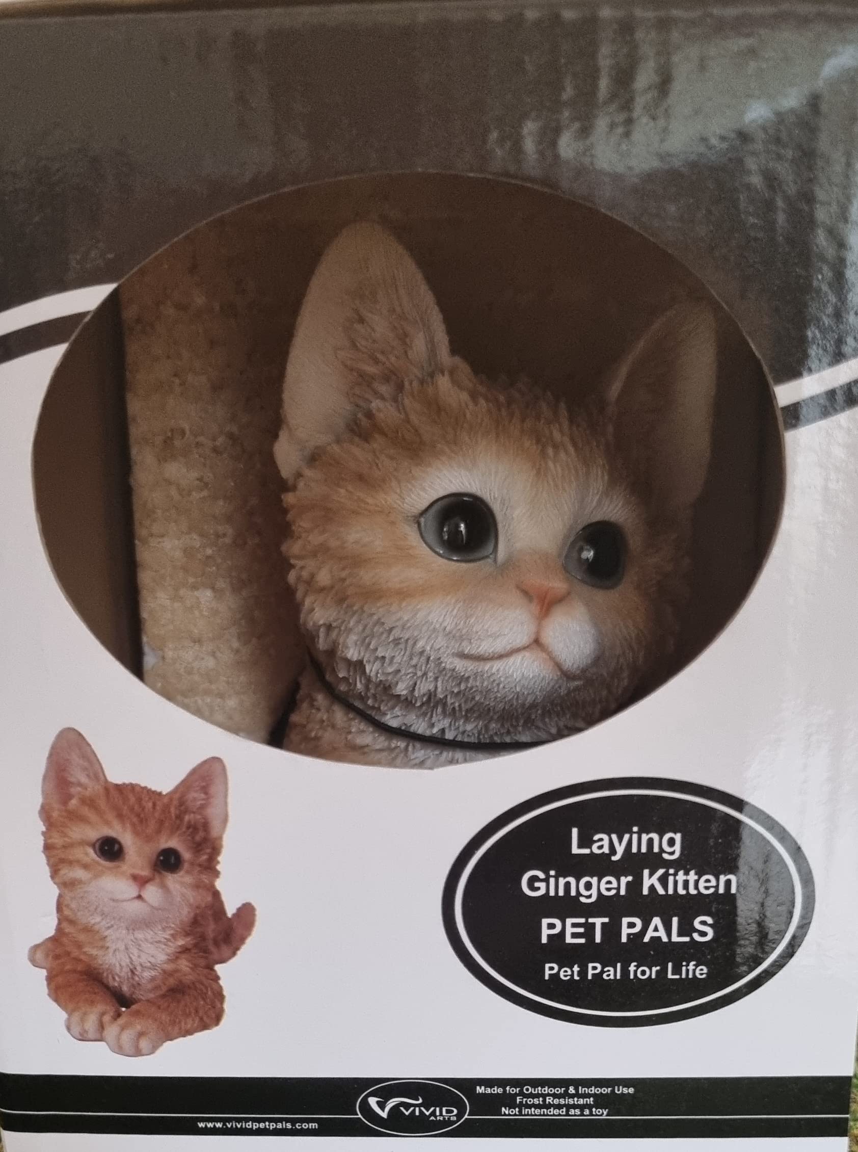 Wohnaccessoire Tierfigur Vivid Arts Pet Pal Kätzchen - Handbemalte Ingwer  Katze Als Deko Pet Pal Dekofigur, image size:1684x2260