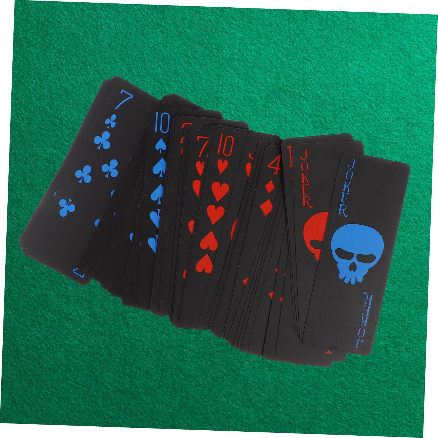 VICASKY Carte Da Gioco Impermeabili Tema Skull Pvc Per Feste e Halloween Unico Di Carte Da Poker Plastica Per Serate Di Gioco e Divertimento Creativo