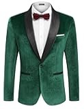 Men's Velvet Tuxedo One Button Jacket Dinner Prom Wedding Blazer Jacket