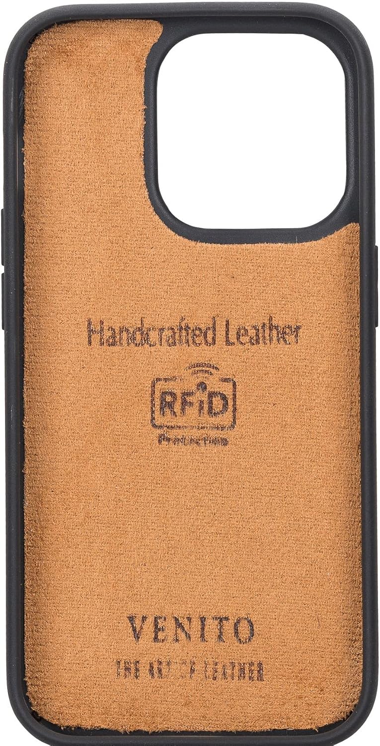 Venito Slim Magic Leather Wallet Case for iPhone 14 Pro Case Detachable iPhone Wallet for iPhone 14 Pro (6.1") (Antique Brown)