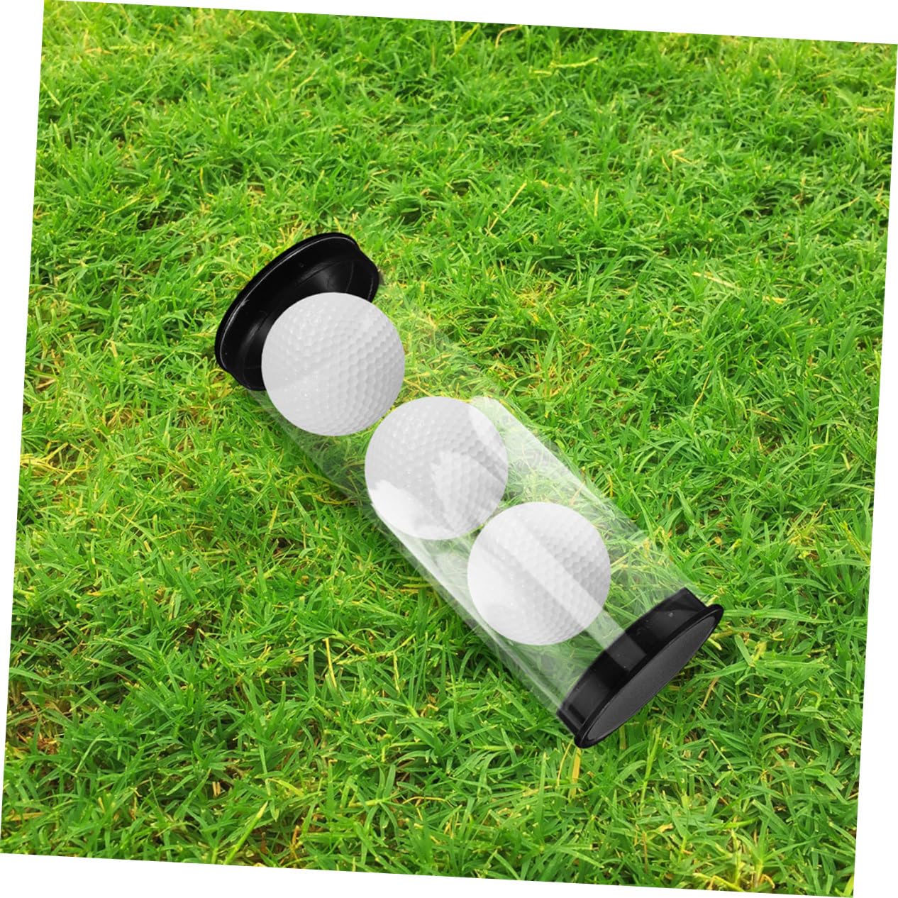 BESTonZON Contenitore Trasparente per Palline da Golf in PVC 2 Pz