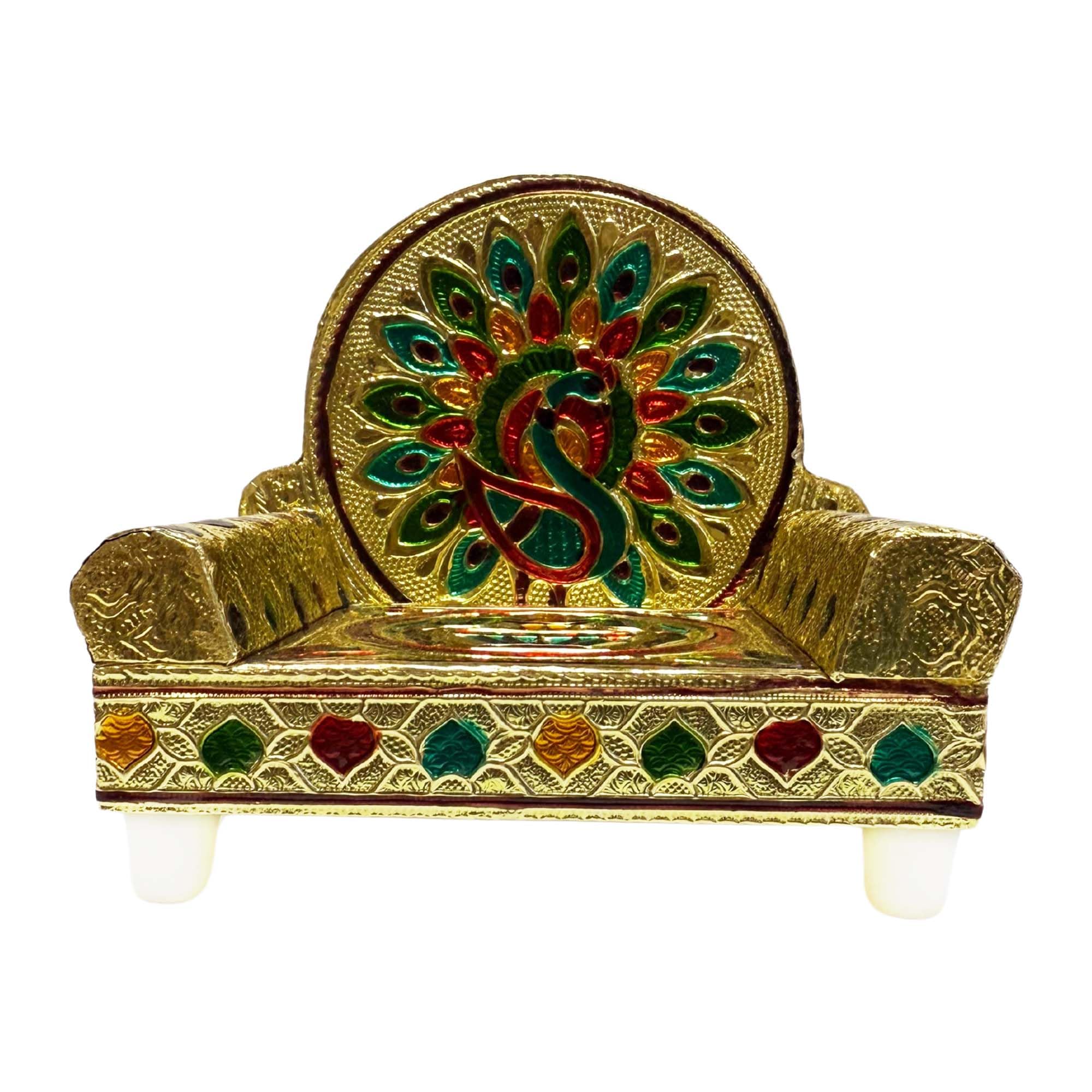 Singhasan MDF pour placement d'idole trône décoratif pooja home