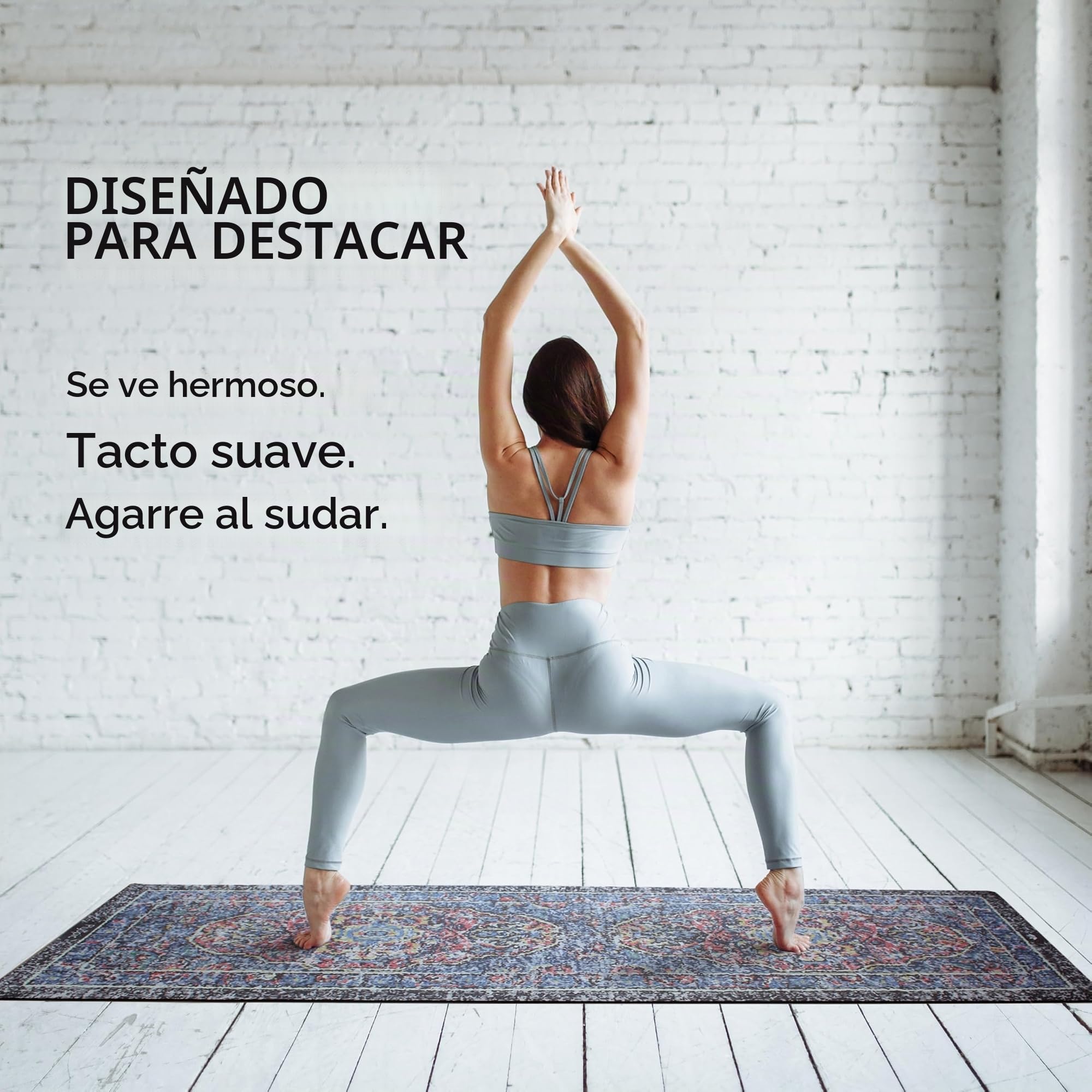 Plyopic Esterilla de Yoga | Antideslizante Colchoneta/Toalla de Lujo. Natural y Ecológica | Ideal para Yoga, Pilates, Ejercicio, Fitness, Hot o Bikram