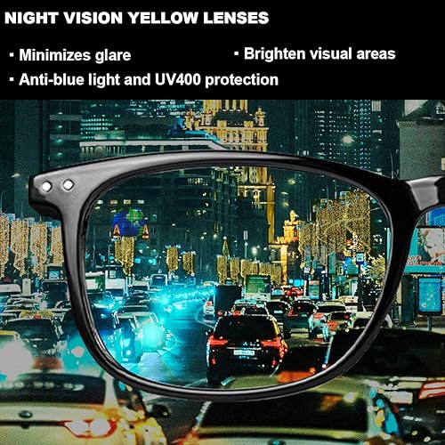 Miniatura 7 de Lentes de bloqueo de luz azul, lentes de bloqueo azul para computadora para hombres y mujeres, antirreflejos, 400 UV y fatiga ocular, anteojos