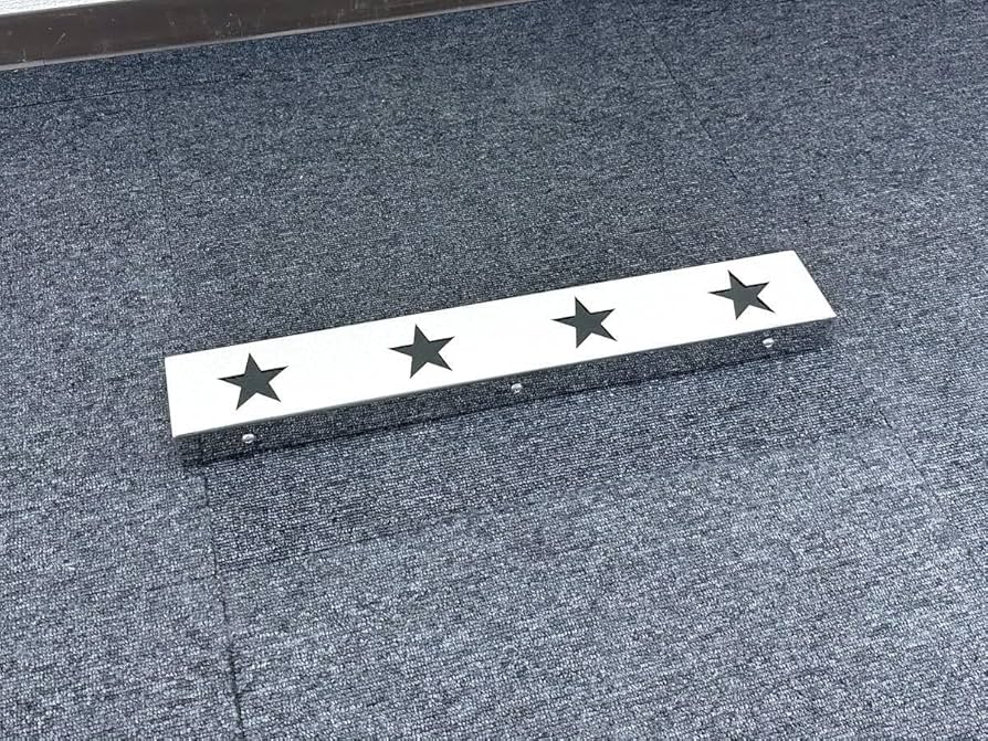 デコトラ　星抜き　アンドン500幅　工具箱下　燃料タンク下　シャーシ　鏡面仕様 デコトラ工具箱下アンドン500幅