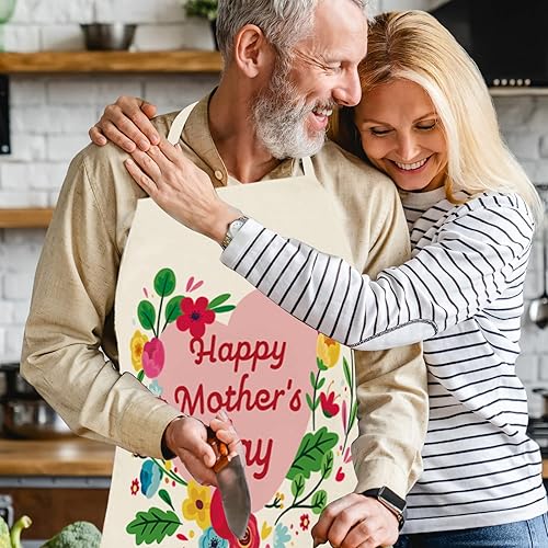 Miniatura 6 de Delantal para el día de la madre, delantal ajustable para el día de la madre, la mejor mamá de todos los tiempos, para mujeres, cocina, cocinero,