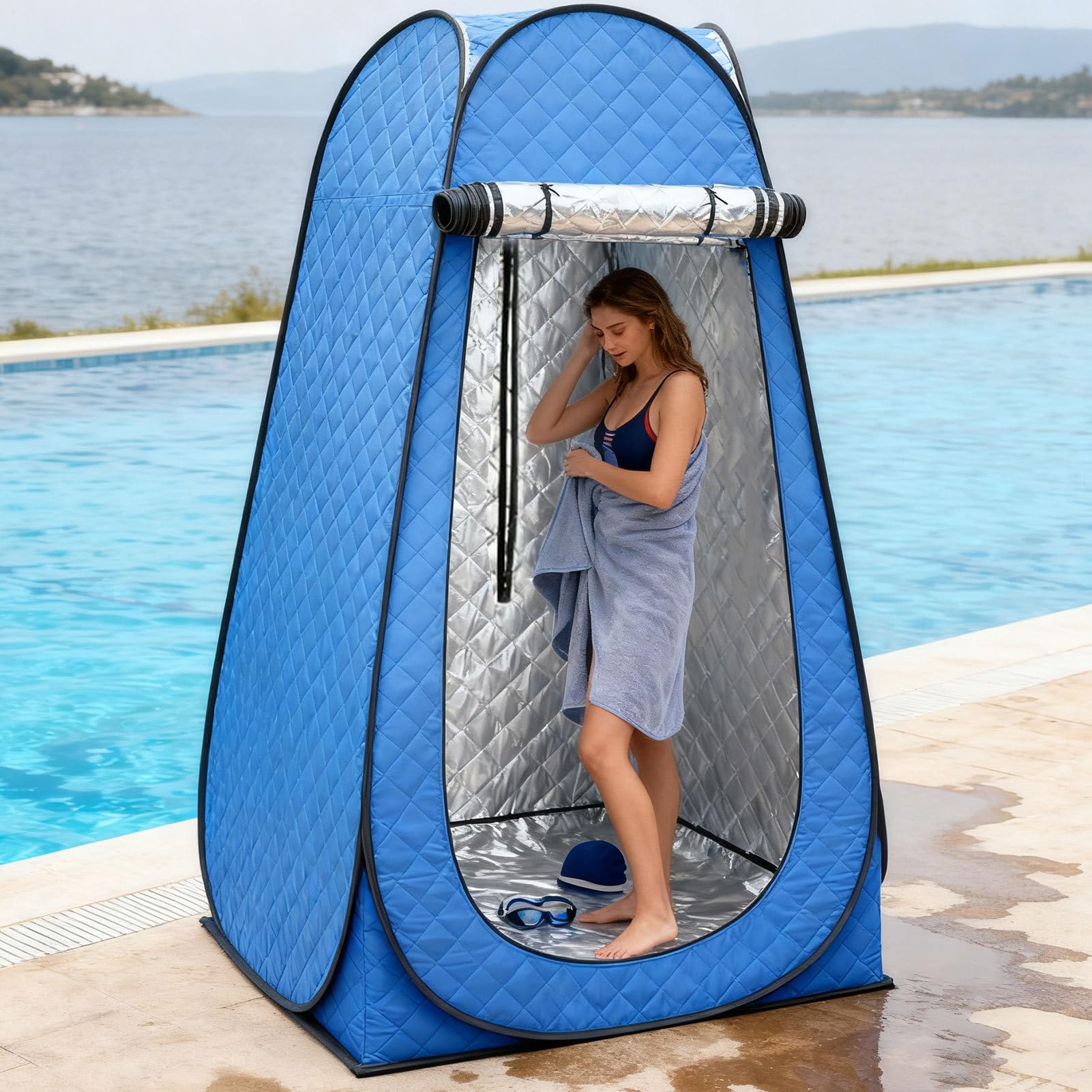 De Cambio Vestuario De Invierno Al Aire Libre | Vestuario Exterior Para Nadadores Excursionistas Viajeros Playa Piscina Parque Salidas Pesca Deportes Juegos Viajes Por
