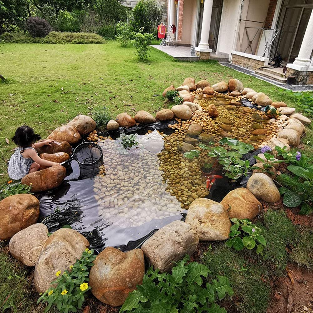 Rivestimento resistente per laghetto, giardino, piscina, fattoria, 4 x 9 m, resistente e impermeabile, per varie dimensioni, ideale per giochi d'acqua e piante acquatiche