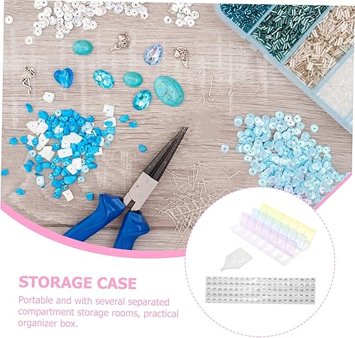 Miniatura 3 de VILLCASE 1 Unidades Caja de Almacenamiento Taladro Pintura Contenedor de Plástico Caja de Almacenamiento Plástico para ir Contenedores de Cuentas