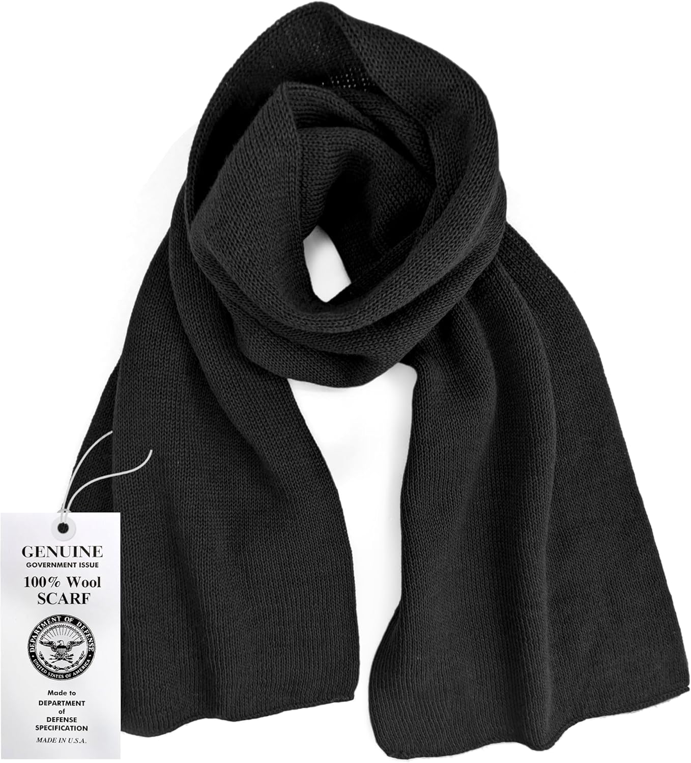 100% Wool GI Scarf – Warm Winter Wool Neck Wrap, Thick Cold Weather Scarf, Made in USA - Image 8