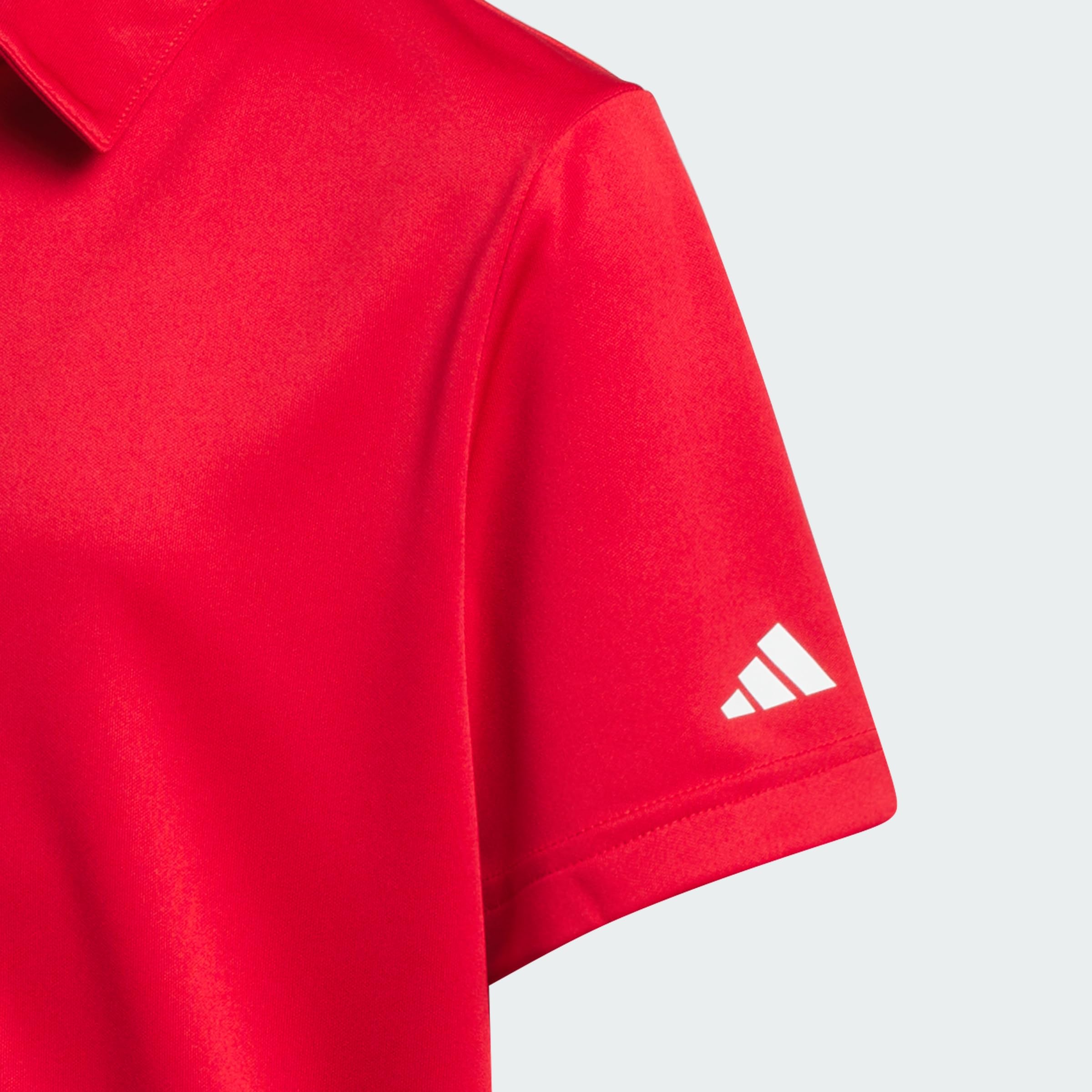 Adidas Polo de Manga Corta para niños, poliéster Reciclado, Color Blanco