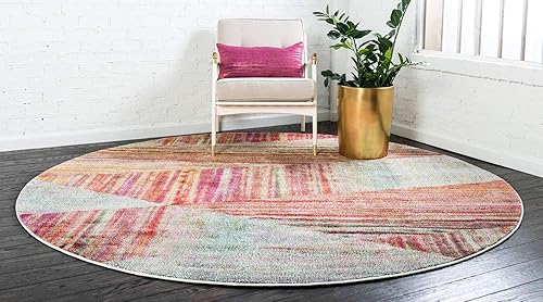 Vista 3 de Unique Loom colección Lyon - Alfombra abstracta y moderna