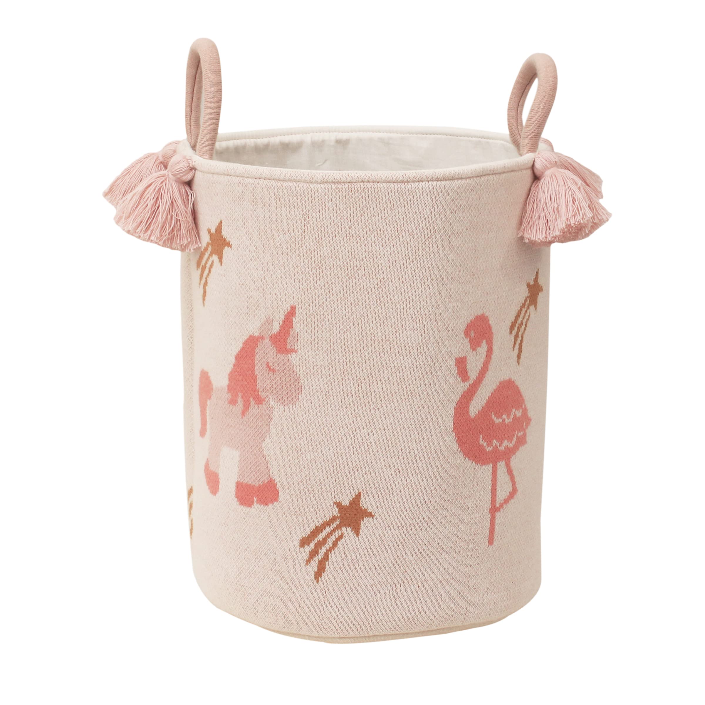 Multi Purpose Storage Basket for Baby Essentials (Pink)-image-45