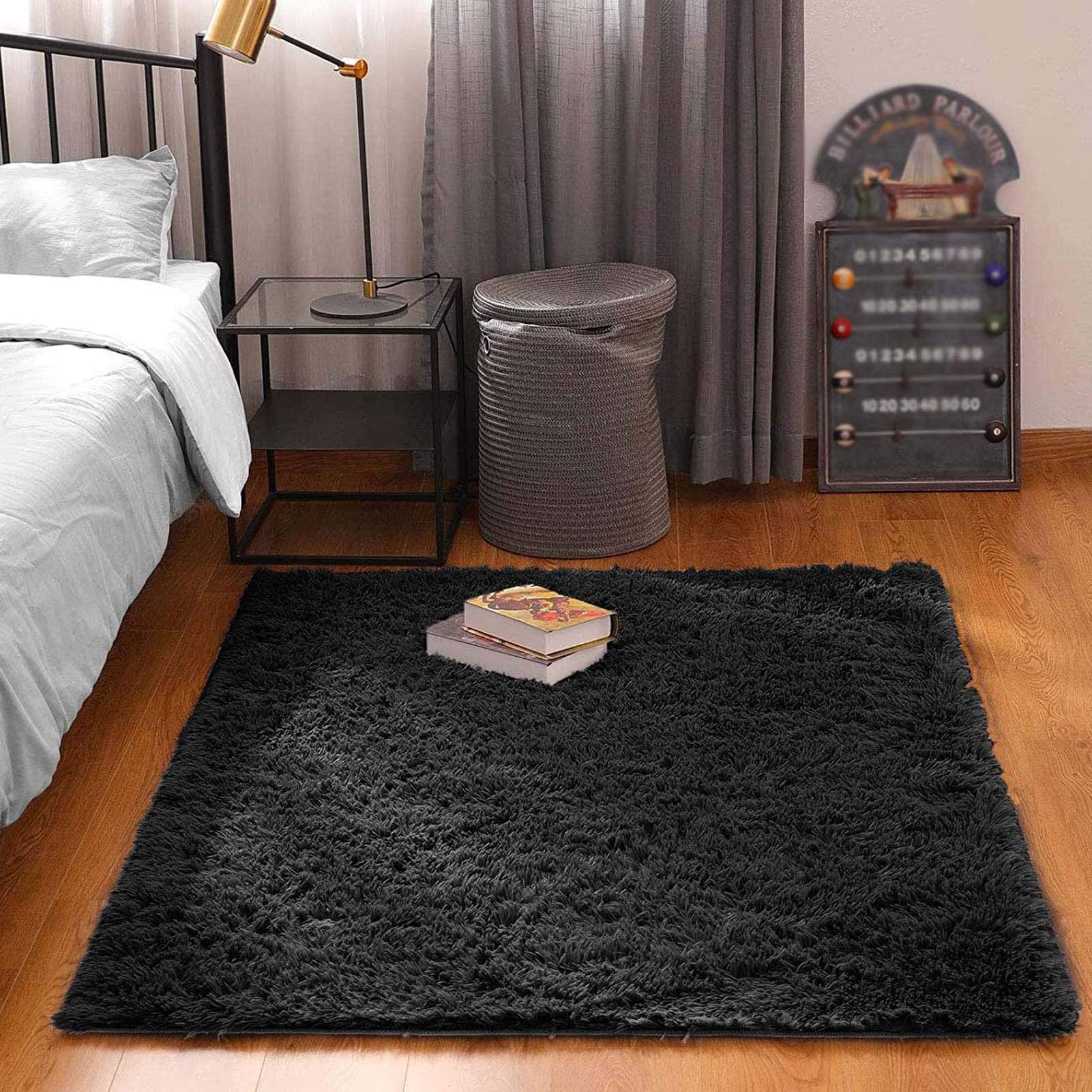 Ultramiękkie, puszyste dywany do salonu 55x79 cali, luksusowy dywan shaggy do sypialni dla dziewczynek i dzieci, nowoczesny, miękki, włochaty dywan do domu, dekoracyjny