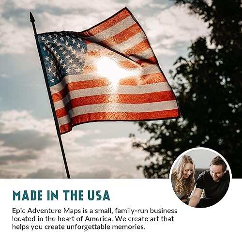 Miniatura 6 de Epic Adventure Maps - Mapas de parques nacionales de Estados Unidos (24 x 17 pulgadas), interactivo de viaje, raspa y revela imágenes de los 62