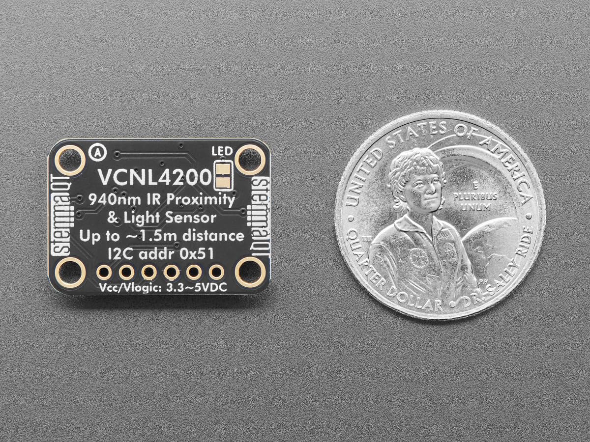 Adafruit Sensor de distancia infrarroja VCNL4200 y sensor de luz para grandes distancias, STEMMA QT/Qwiic, 6064