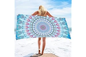 Bonsai Tree Mandala Microfiber Beach Towel for Teenage Girls