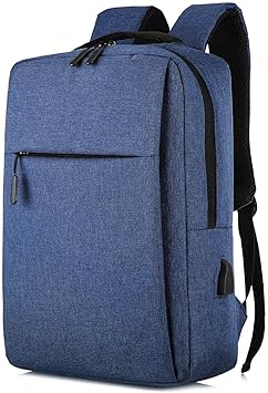 Dynotrek Casual 15.6 Inch Water Repellent Laptop Daypack Backpack for Men/Women Unisex-Denim Blue (C5)