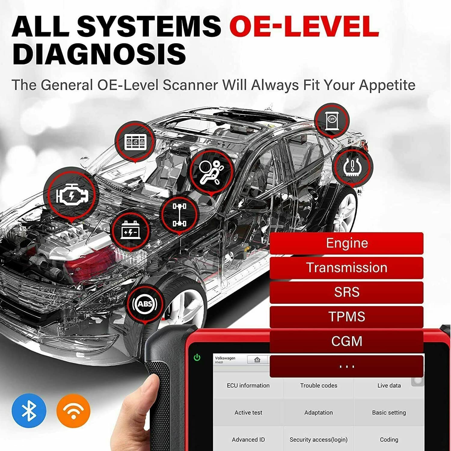 Autel Scanner MaxiCOM MK906BT - 2022 Newer Model of MaxiSys MS906BT ...