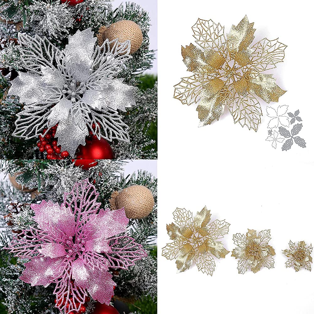 Briartw Set Di 24 Fustelle In Metallo 3D A Forma Di Rosa Per Scrapbooking E Biglietti Fai Da Te – Ideali Per Goffratura E Cartoncino