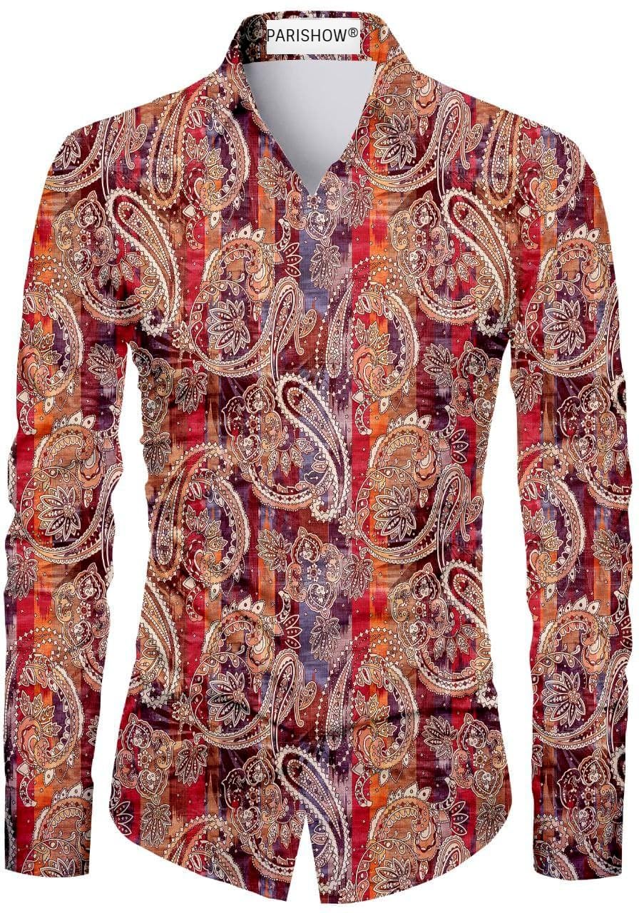 Polycotton Paisley Shirt Fabric (Unstitched) PJE-UShirtMango-1-picture-26