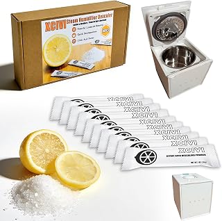 xcivi 10 Pack Descaling Powder for Livatro Stainless Steel Warm Mist Humidifier, Descalers for Humidifiers, Kettles & Distillers, Descaler Citric Acid Cleaner for Warm Mist Humidifier