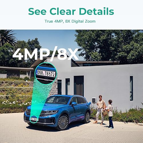 Miniatura 3 de Cámaras exteriores de 4MP para seguridad del hogar, cámara de seguridad para exteriores en interiores, cámaras de 0.08 oz0.18 oz para