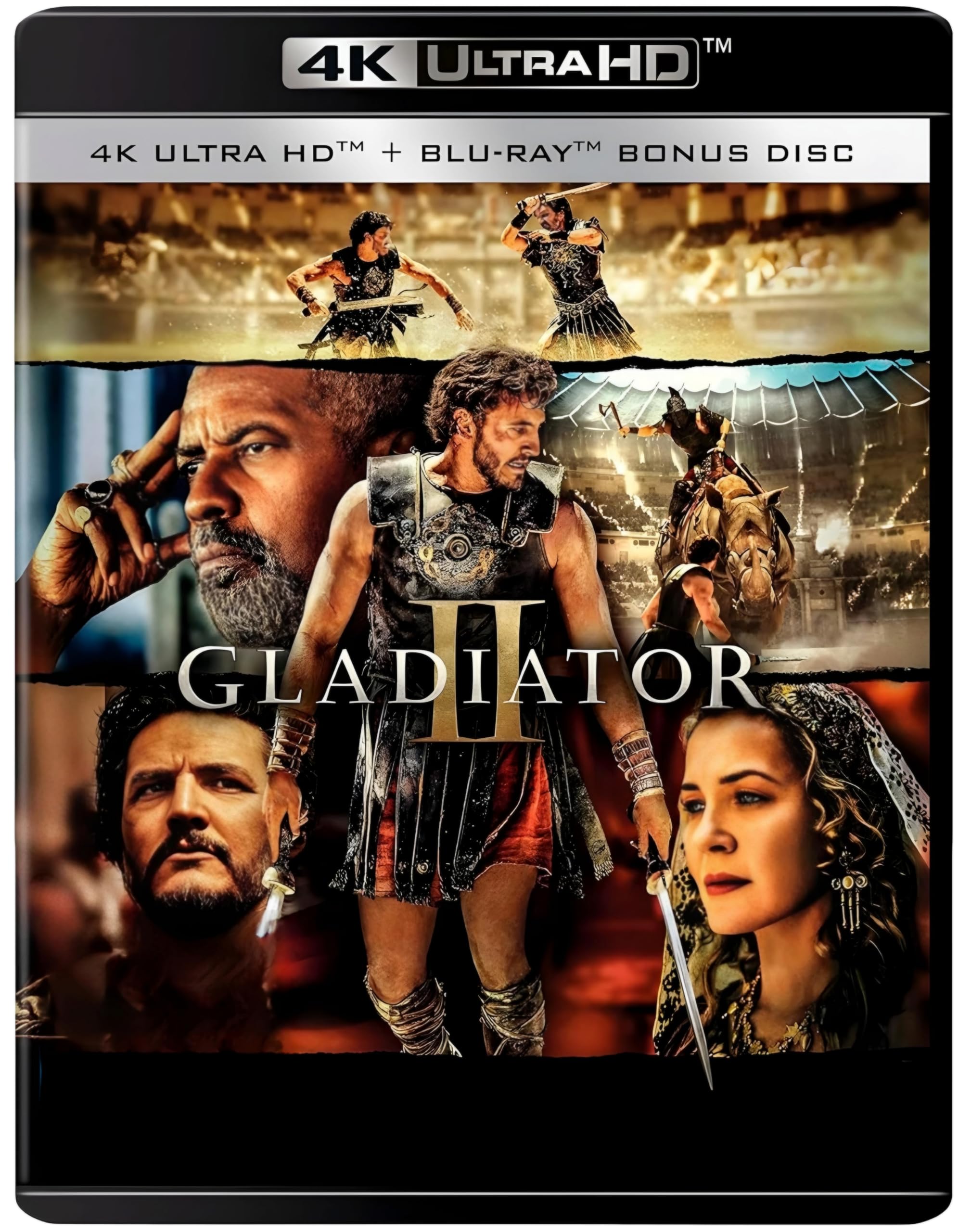 Gladiator II (2024) Two-disc set (Bonus Disc Included) [4K UHD + Blu-ray] [Region Free]