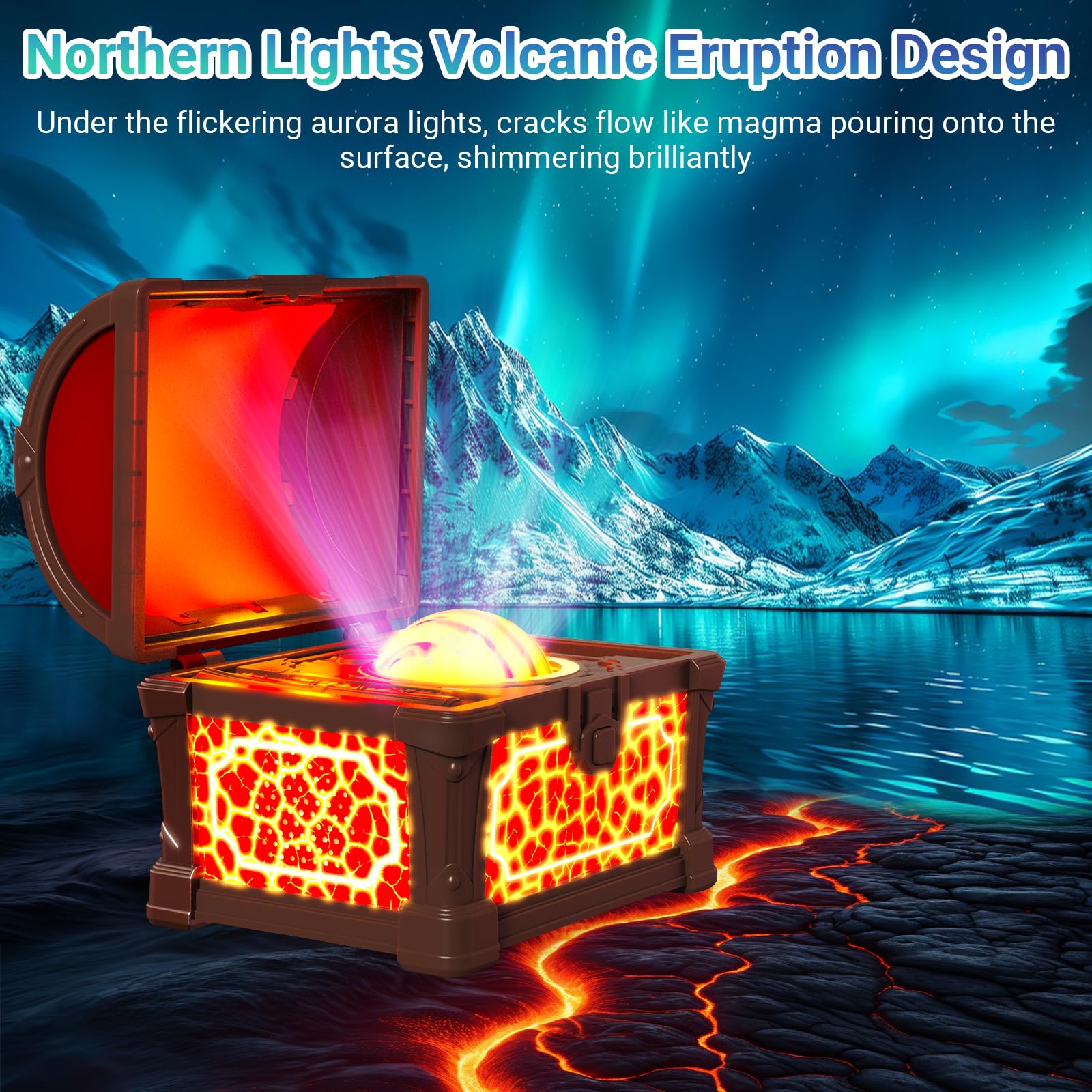 PearlyCats Treasure Box Night Light Galaxy Projector: Northern