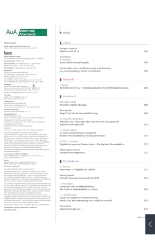 Arbeit und Arbeitsrecht – Die Zeitschrift für das Personal-Management (AuA)
