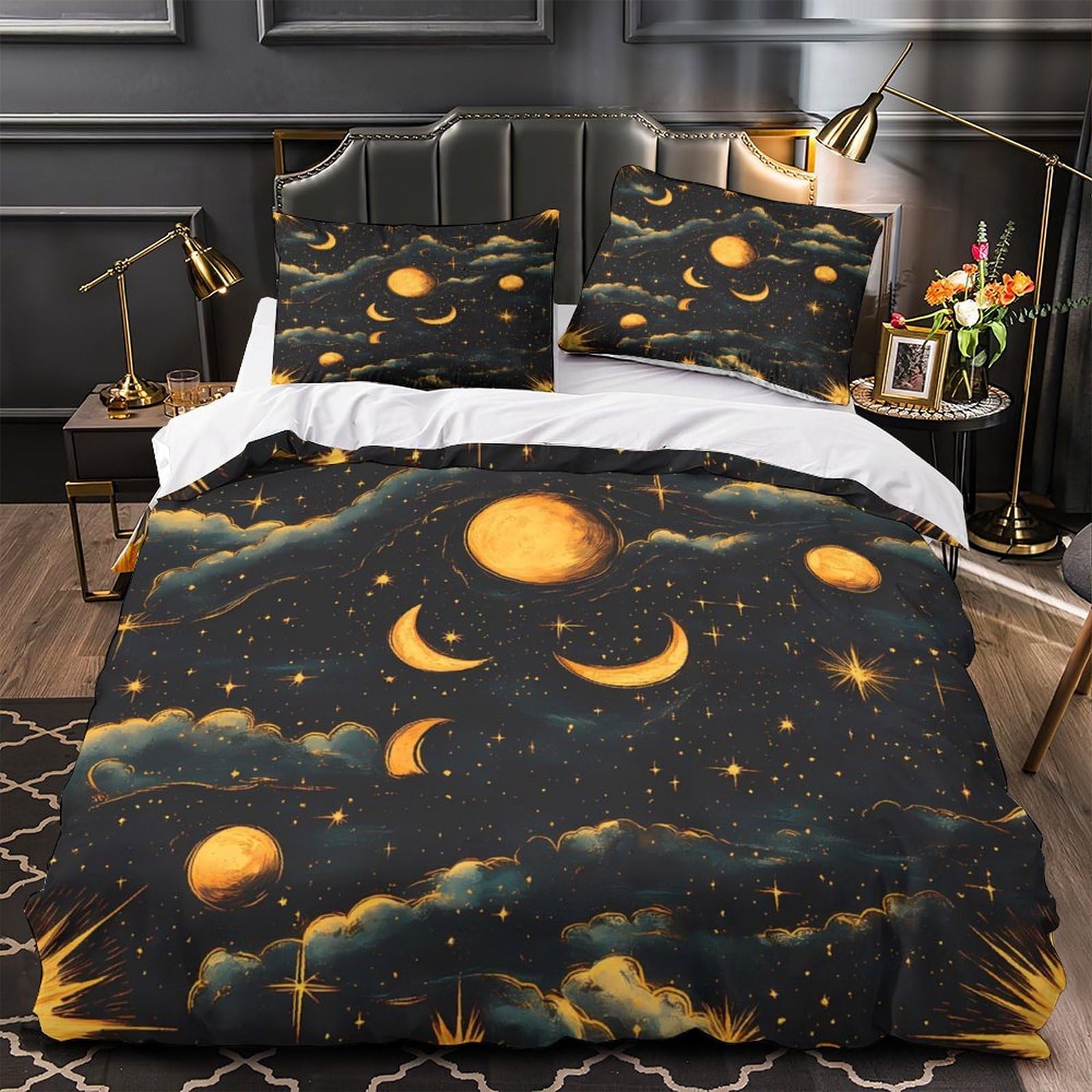 Housse de couette 135x200 anti acarien zippée pour lit simple fille et ado
