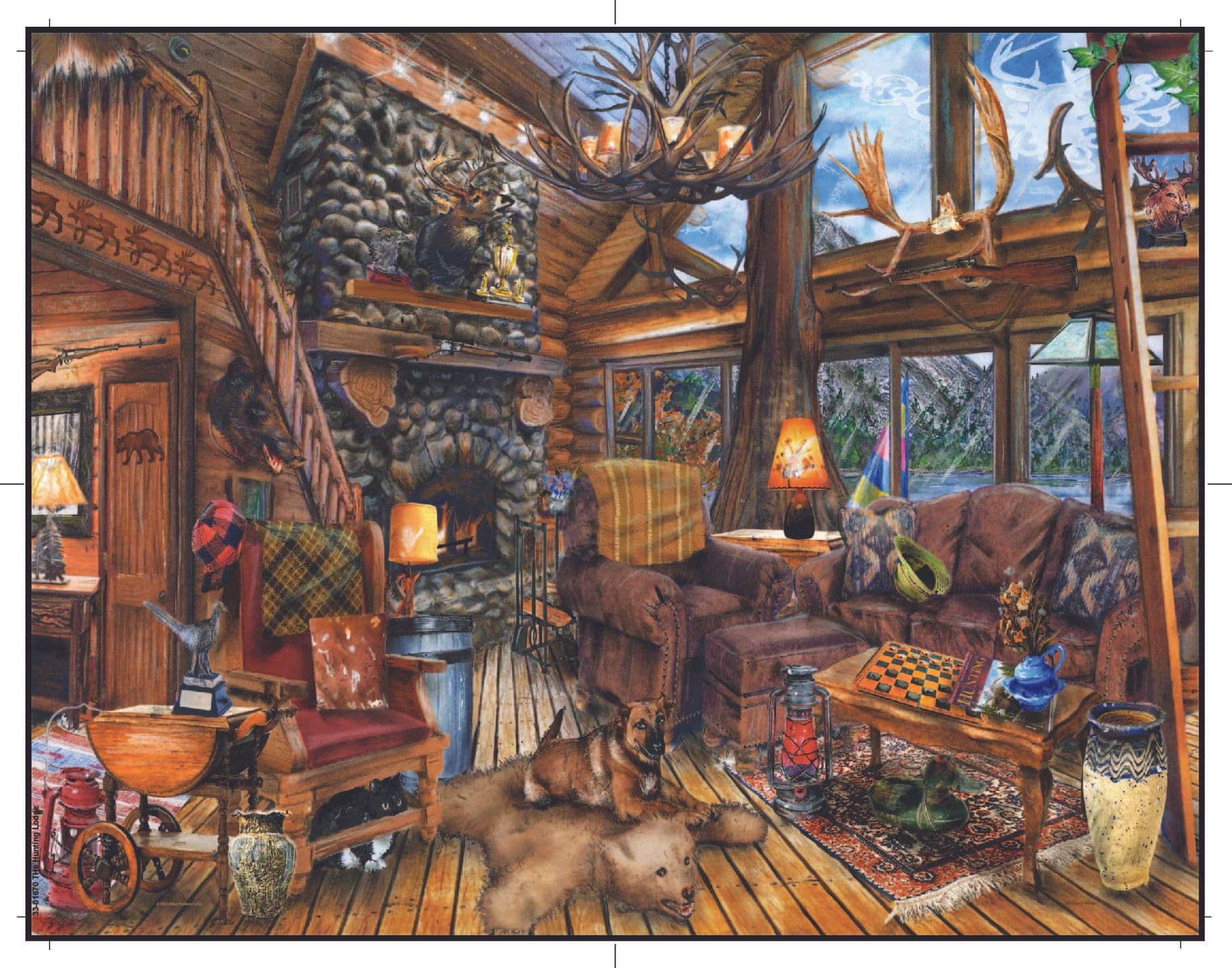 Springbok The Hunting Lodge - 500 Piece Jigsaw Puzzle for Adults - Made in USA