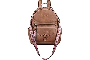 Designer Leather Small Purse Backpack for Women