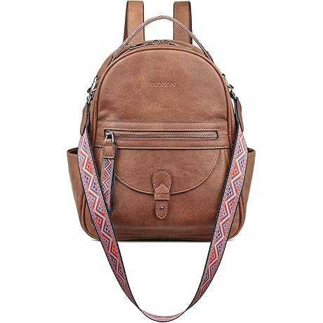 Designer Leather Small Purse Backpack for Women