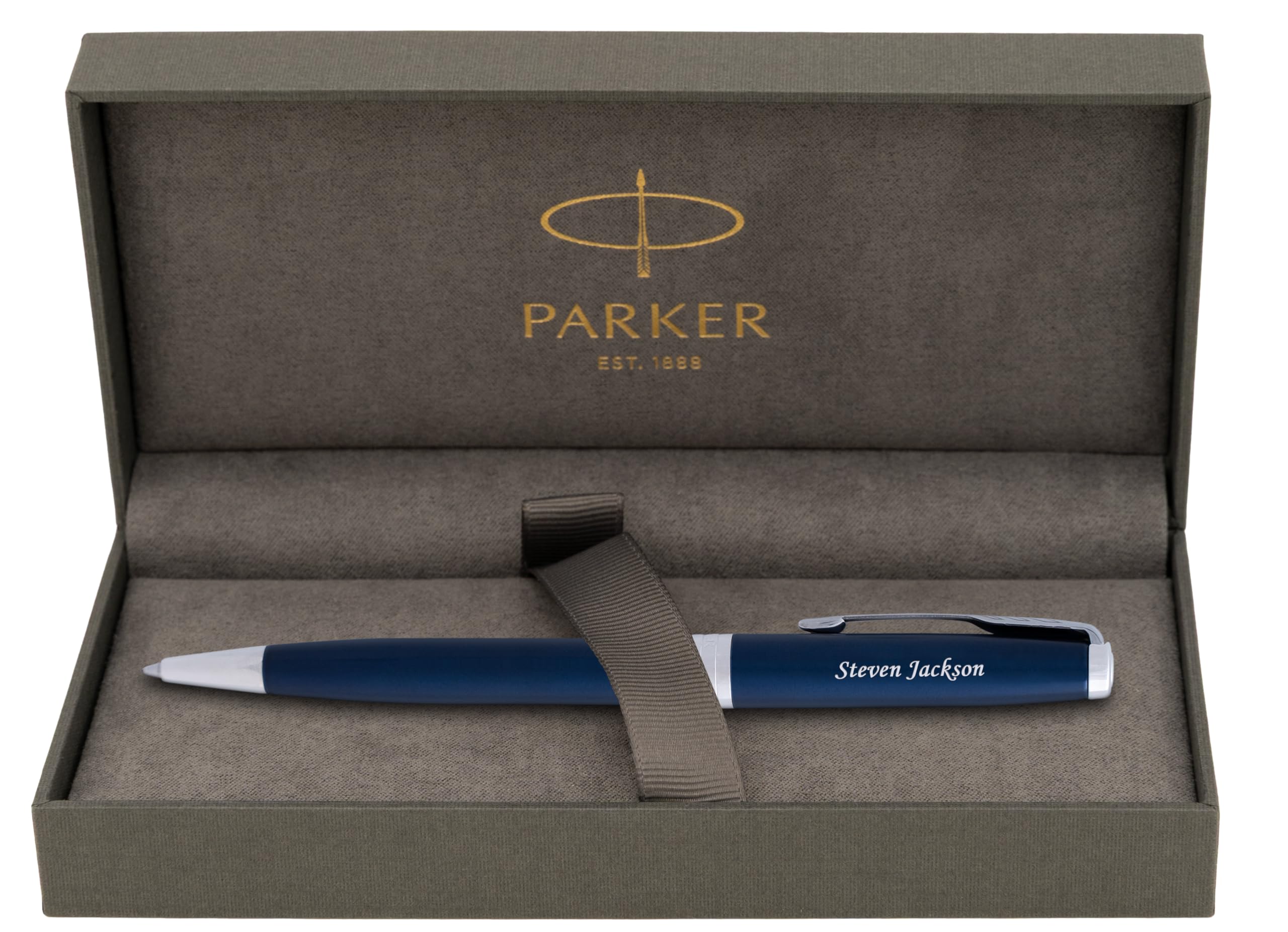 Parker Sonnet Personalized Ballpoint Pen in Blue Lacquer with