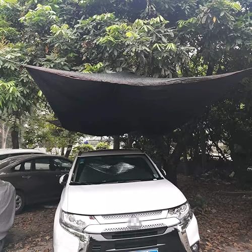 Miniatura 6 de 70 % de tela de sombra con bloqueador solar, lona de malla solar con ojales, 20 pies x 10 pies, red de sombra negra para plantas, invernadero,