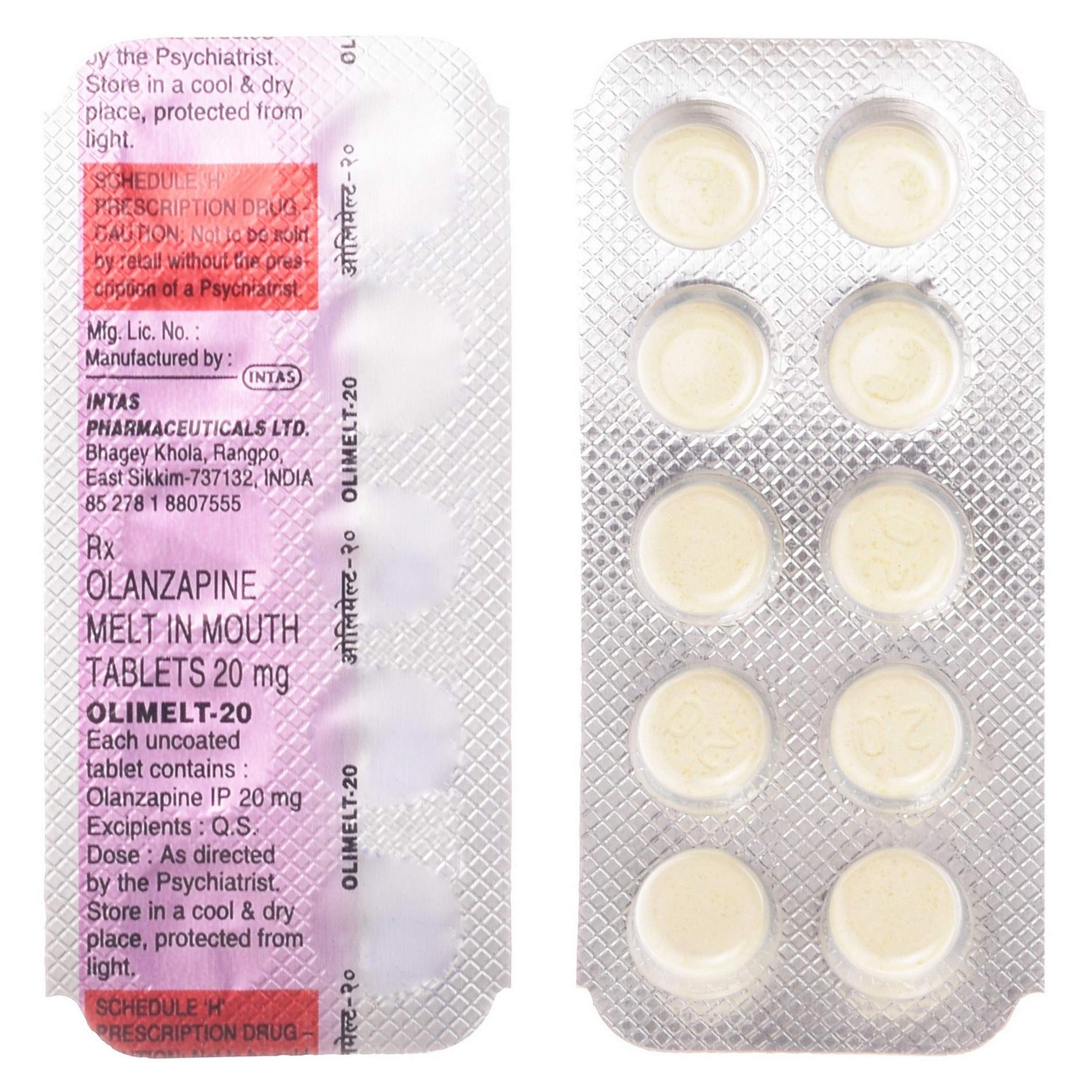 Olimelt 20 - Strip of 10 Tablets