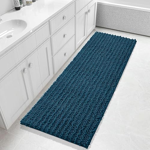 Miniatura 138 de Yimobra Alfombras de baño grandes antideslizantes lavables de 36 x 24 pulgadas, tapete de baño de chenilla ultra suave y absorbente, alfombra de