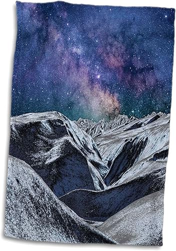 3dRose Mysterious Science Fiction Landscape of Planet in Space with Many... - Towels (twl-292620-1)