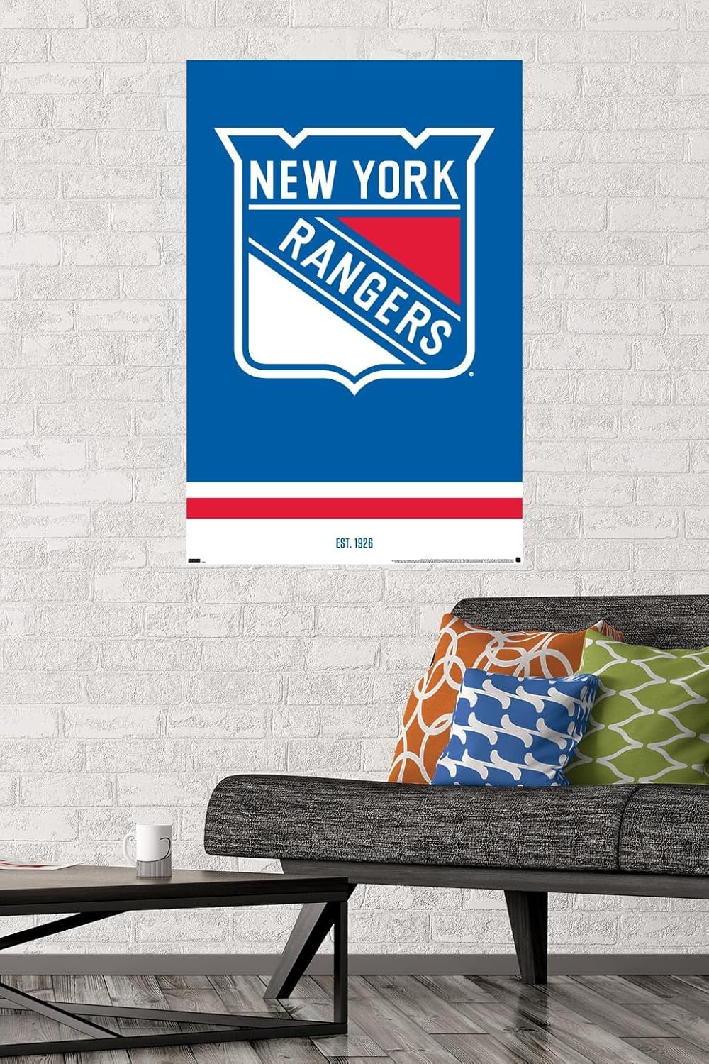 Trends International NHL New York Rangers - Logo 21 Wall Poster, 22.375" x 34", Premium Unframed Version - Image 2