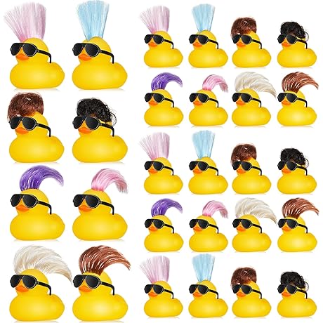 20 Pcs Rubber Ducks with Accessories: The Proof of Fun in Every Bath
