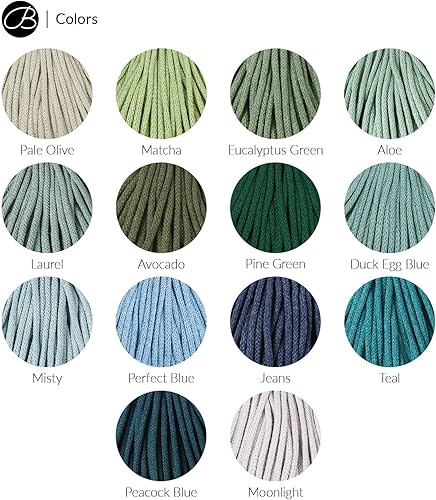 Miniatura 4 de Bobbiny Cordón de macramé trenzado junior de 0.118 in (negro) 108 yardas330 pies