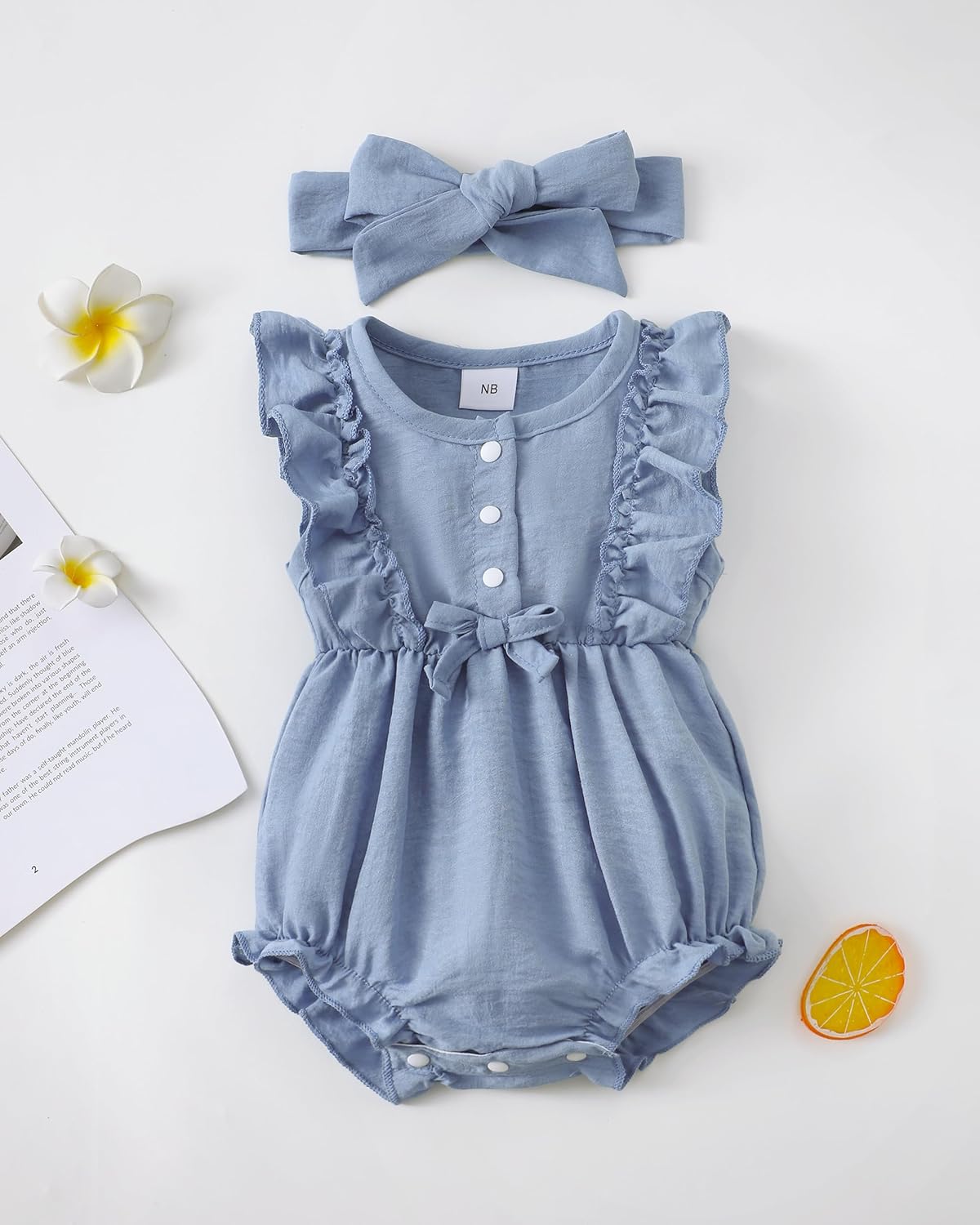 Renotemy Newborn Infant Baby Girl Clothes Rompers Summer Jumpsuits Short Sleeve Romper Infant Baby Clothes Girl - Image 2