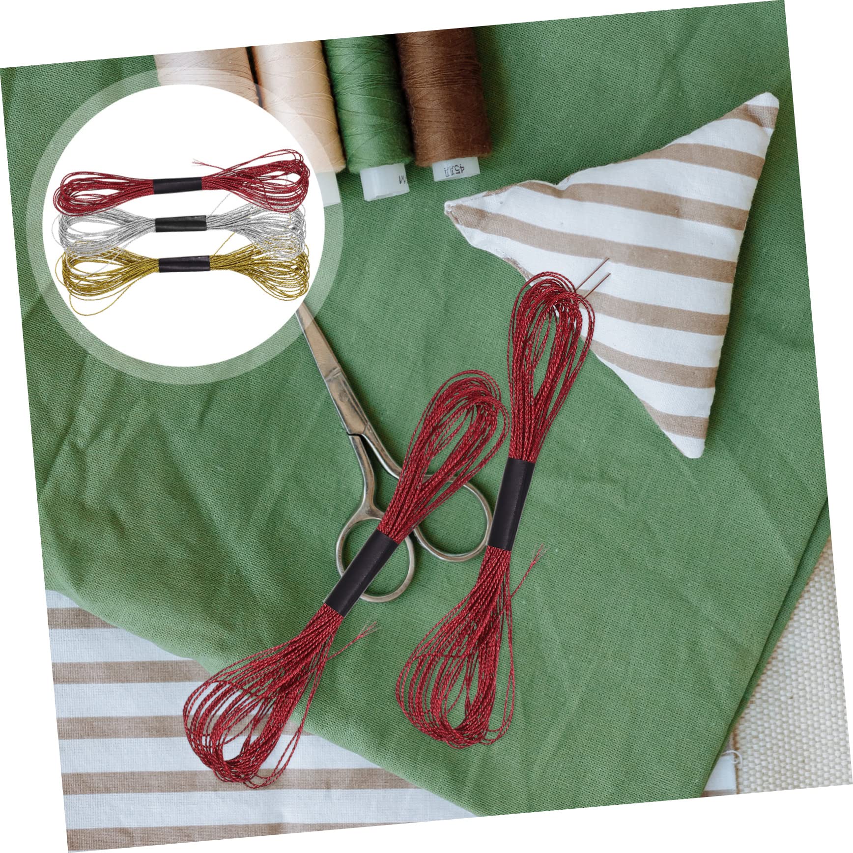 Ciieeo 108rollos Hilo De Bordar Metálico Kit De Madejas De Hilo Para Bordado y Manualidades Surtido De Aleatorios Para y Principiantes Costura