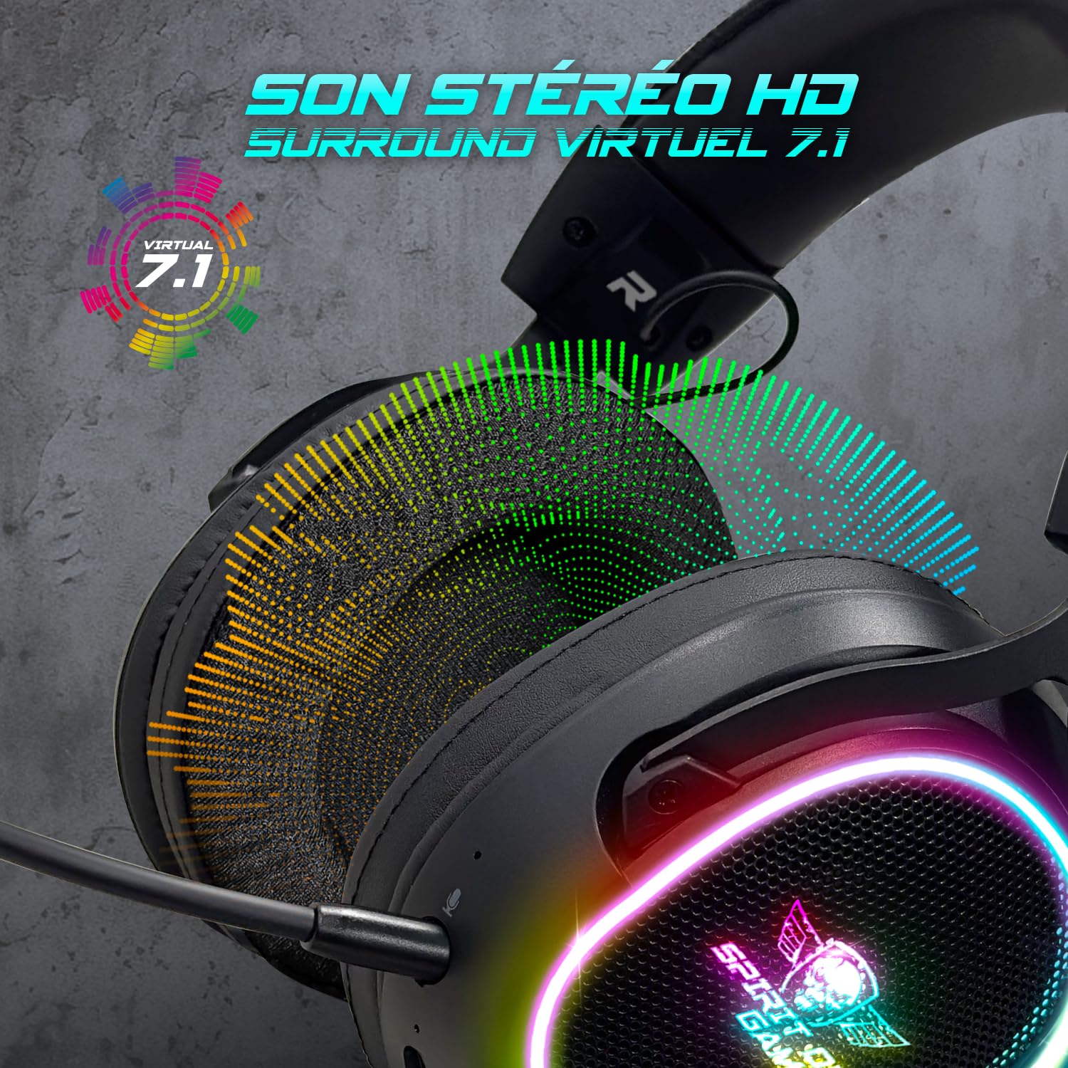 XPERT H1200: Bezprzewodowy zestaw słuchawkowy dla graczy Tri Mode RGB
