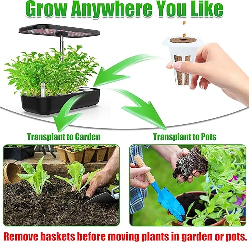 Miniatura 5 de Ambgrow 90 esponjas de cultivo y cestas para sistema de cultivo hidropónico, suministros hidropónicos para plantas de interior, compatibles con Idoo