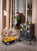 Stanley FatMax Pro-Stack Roll-Cart (extremely manoeuvrable thanks to 360° rotating wheels with parking brake, Black