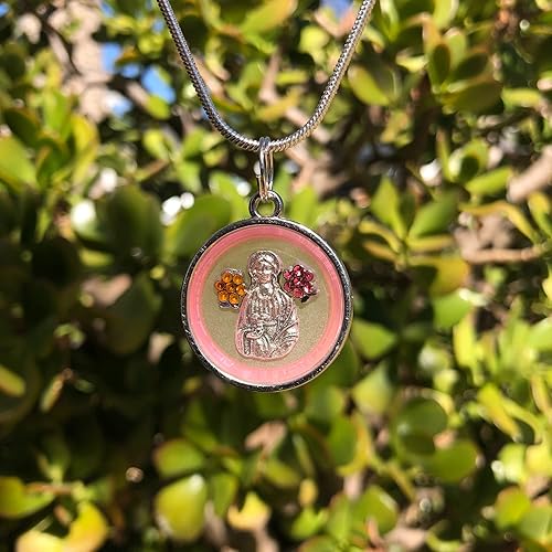 Miniatura 2 de St. Lucy St. Lucia Pendant Necklace Catholic Christian Christmas Lourdes Early Christian martyr Roman Empire patroness of blindness Syracuse
